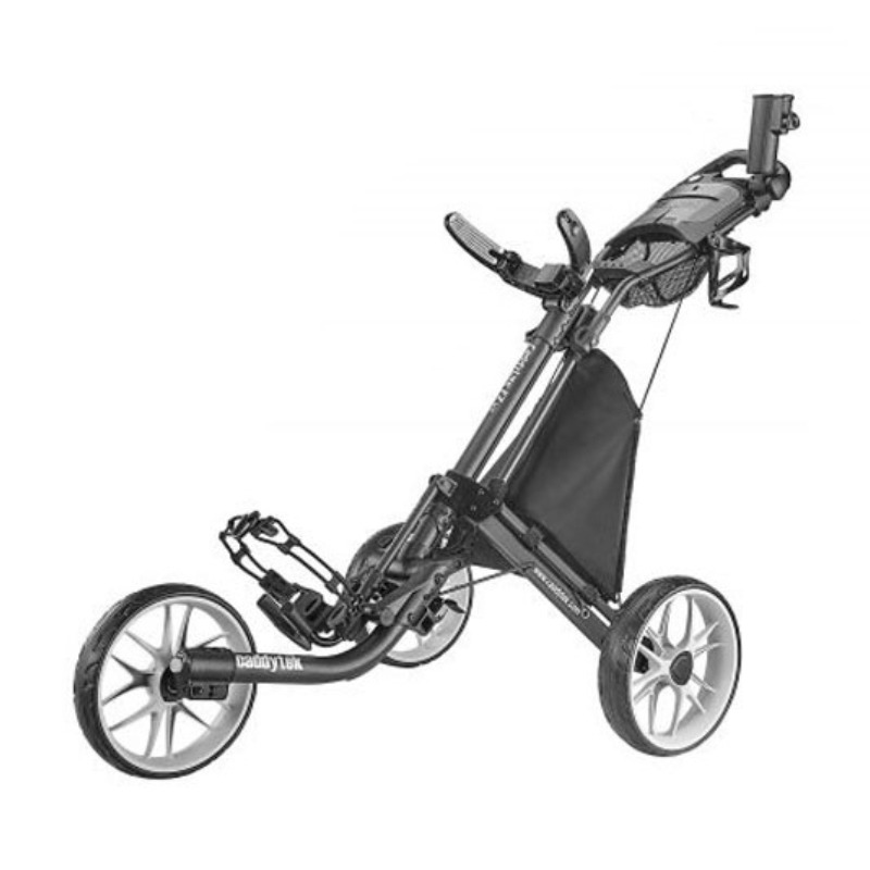 Caddytek EZ TOUR Quickfold Golf Trolley 3 Wieler - Donkergrijs