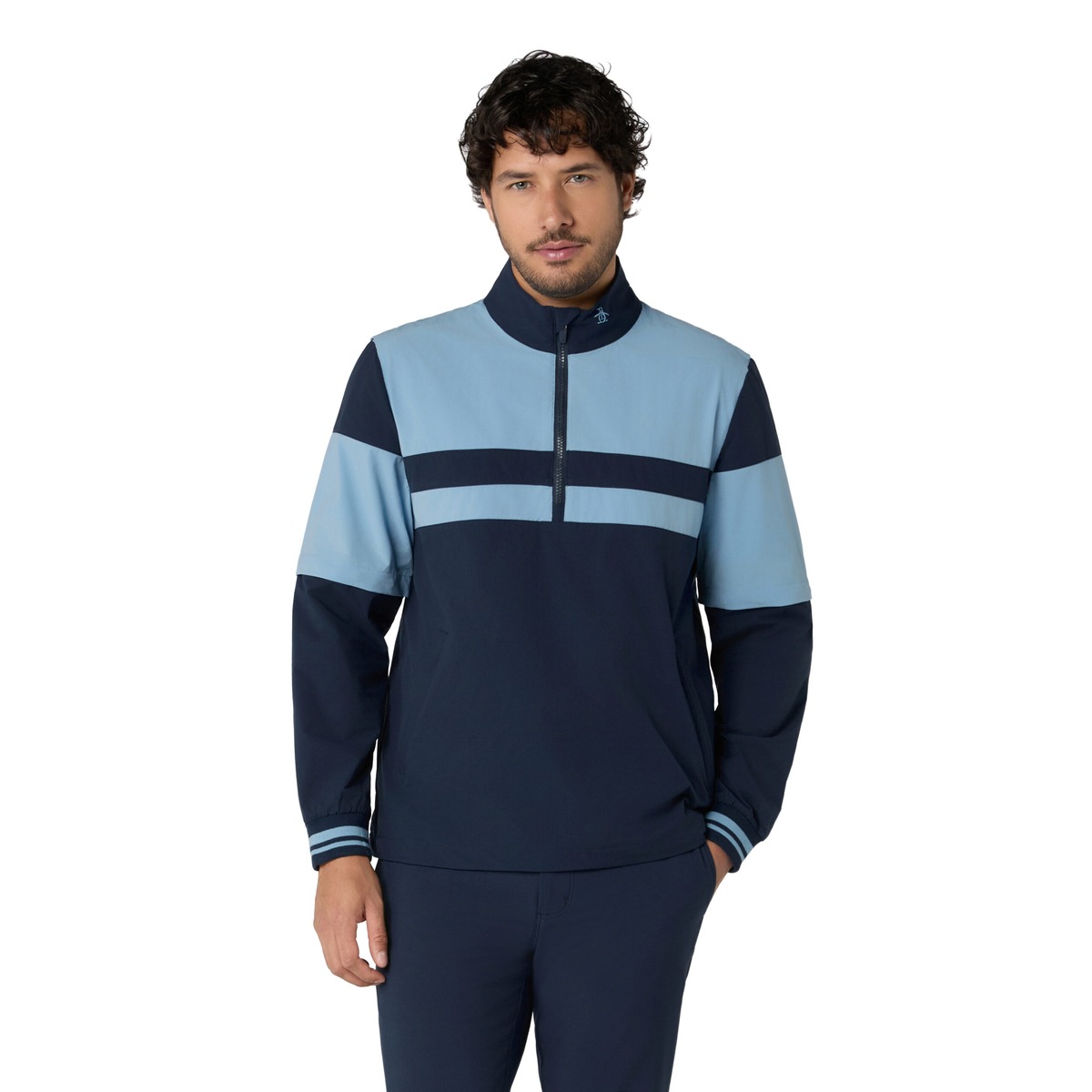 Original Penguin 1/4 ZIP Color Block Wind Jacket