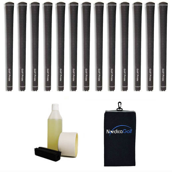 Golf Pride Tour Velvet Jumbo Gripkit - 13 grips, klem, grip solvent, griptape, handdoek