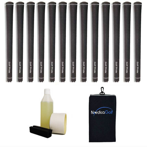 Golf Pride Tour Velvet Standard Gripkit - 13 grips, klem, grip solvent, griptape, handdoek