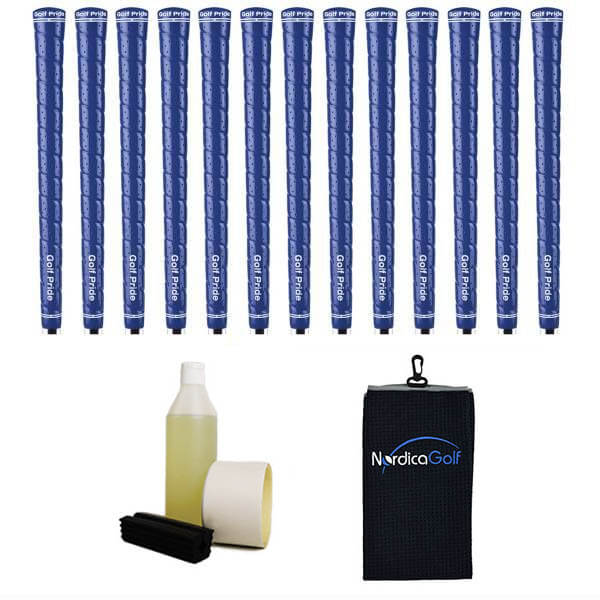 Golf Pride Tour Wrap 2G Blue Gripkit - 13 grips, klem, grip solvent, griptape, handdoek