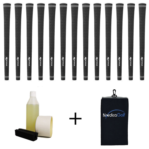Karma Black Velvet Gripkit - 13 grips, klem, grip solvent, griptape, handdoek