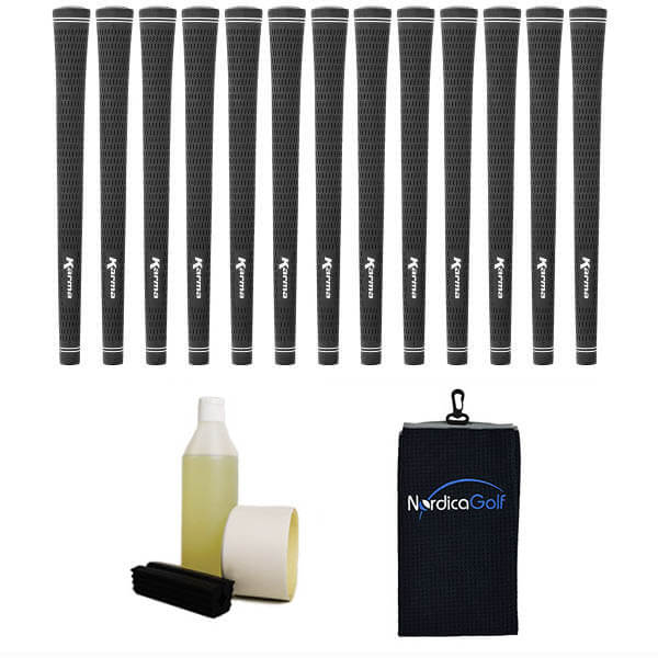 Karma Black Velvet Midsize Gripkit - 13 grips, klem, grip solvent, griptape, handdoek