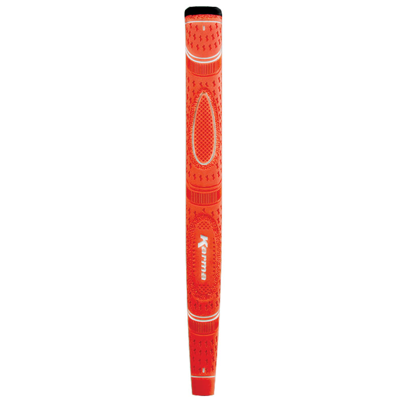Karma Dual Touch Midsize Orange Paddle Putter Golfgrips