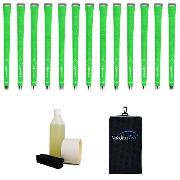 Karma Neion II Green Gripkit - 13 grips, klem, grip solvent, griptape, handdoek