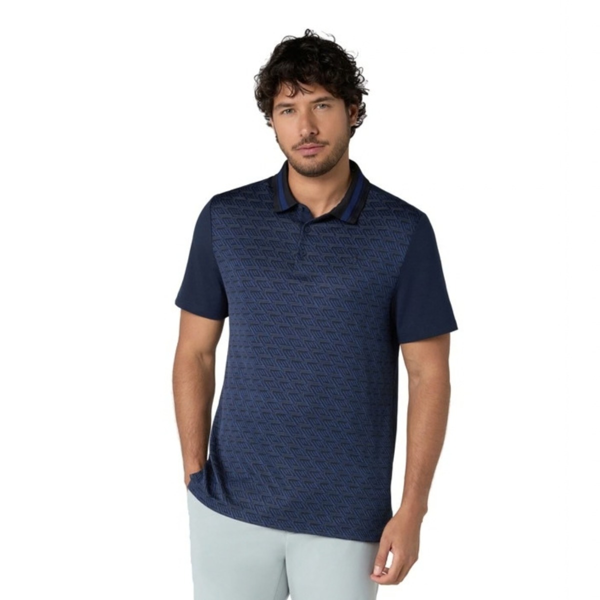 Original Penguin Archive Geo Jacquard Polo