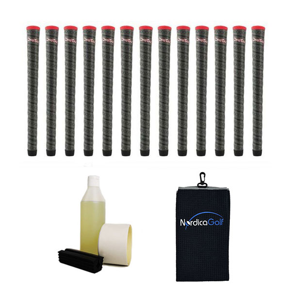 Winn DriTac Wrap Black Gripkit - 13 grips, klem, grip solvent, griptape, handdoek