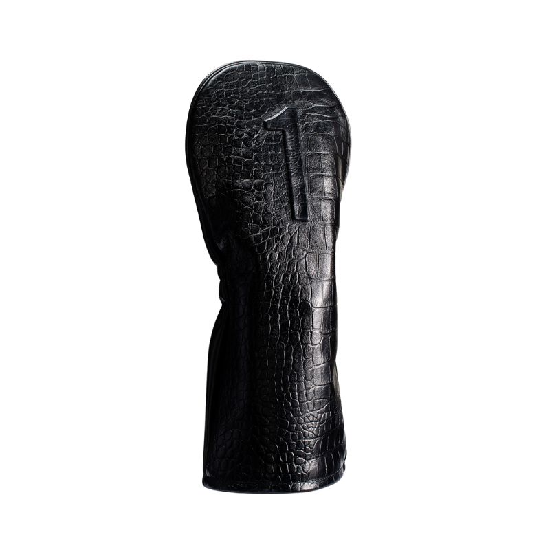 Vessel Lux EmbossÃ Headcover Croc Black - Driver