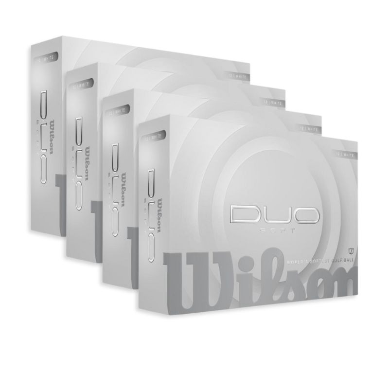 Wilson Duo Soft - White - 4 Pack
