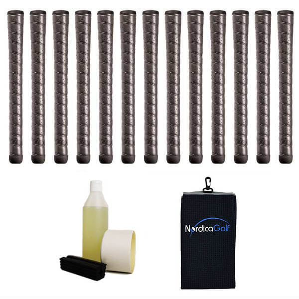 Winn Excel Soft Jumbo Black Gripkit - 13 grips, klem, grip solvent, griptape, handdoek